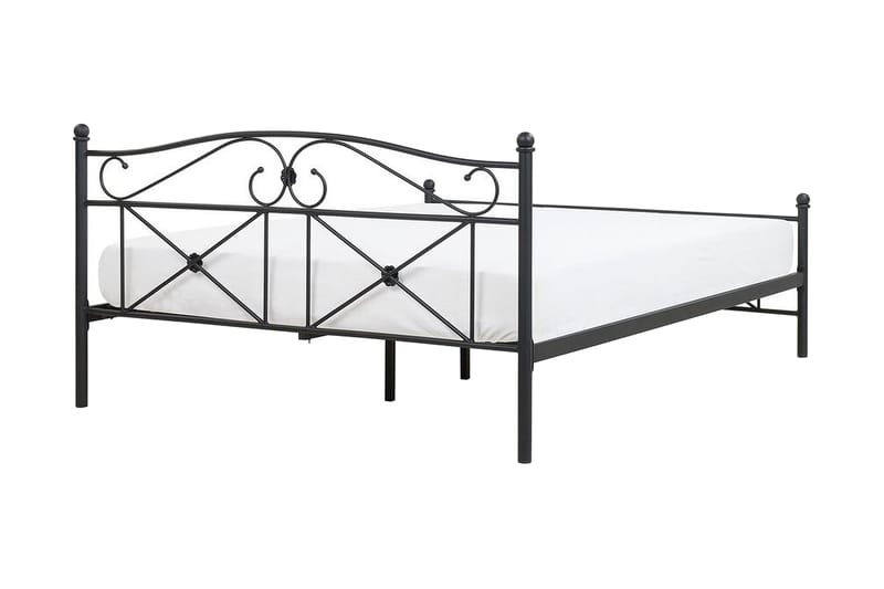 Finnicka Dobbeltseng 140x200 cm - Sort - Møbler - Senge - Sengeramme & sengestel