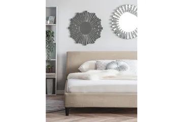 Fitou dobbeltseng 160 | 200 cm - Beige - Møbler - Senge - Sengeramme & sengestel