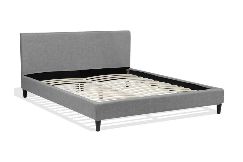 Fitou dobbeltseng 160 | 200 cm - Grå - Møbler - Senge - Boxmadras & boxseng