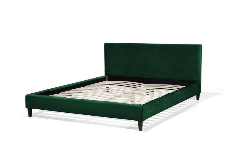 Fitou dobbeltseng 160 | 200 cm - Grøn - Møbler - Senge - Boxmadras & boxseng
