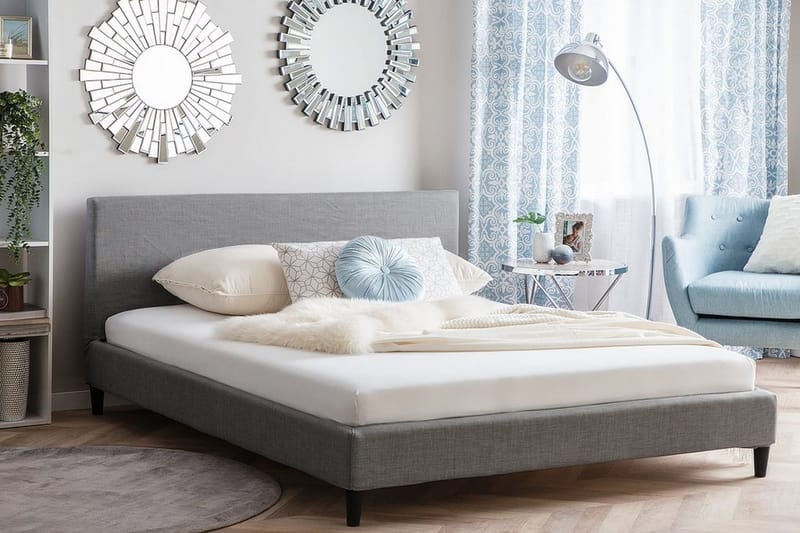 Fitou dobbeltseng 180 | 200 cm - Grå - Møbler - Senge - Boxmadras & boxseng