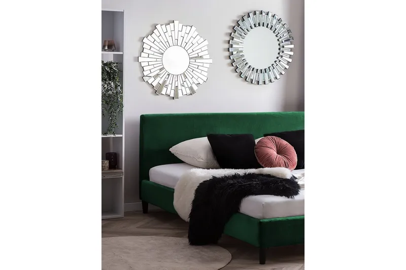 Fitou dobbeltseng 180 | 200 cm - Grøn - Møbler - Senge - Boxmadras & boxseng