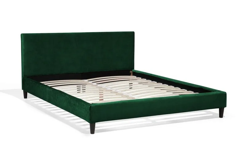 Fitou dobbeltseng 180 | 200 cm - Grøn - Møbler - Senge - Boxmadras & boxseng