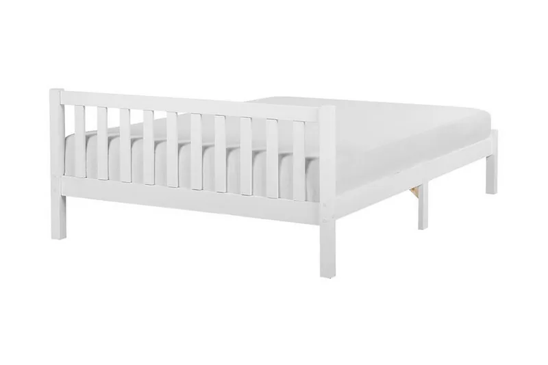 Florac Sengeramme 140x200 cm - Hvid - Møbler - Senge - Boxmadras & boxseng