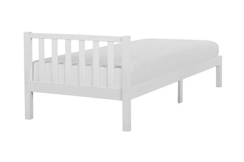 Florac Sengeramme 90x200 cm - Hvid - Møbler - Senge - Boxmadras & boxseng