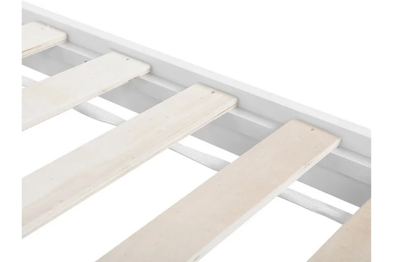 Florac Sengeramme 90x200 cm - Hvid - Møbler - Senge - Boxmadras & boxseng