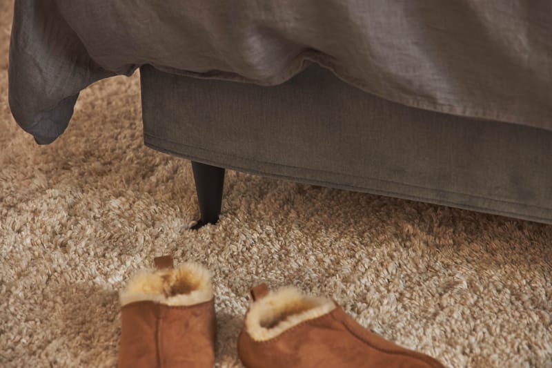 Glad Pluss sengepakke Boksseng 90x200 - Beige - Møbler - Senge - Boxmadras & boxseng