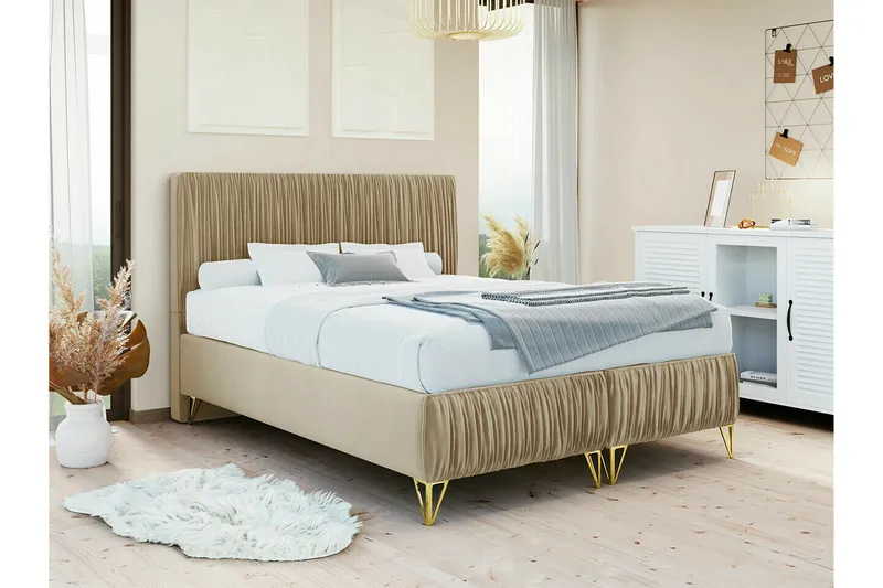 Gortin Rammeseng 160x200 cm - Møbler - Senge - Komplet sengepakke