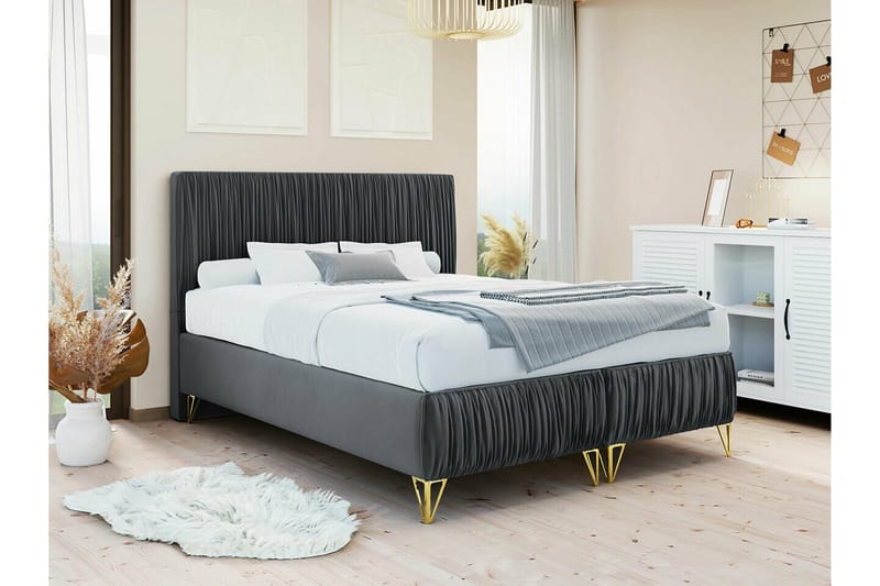 Gortin Rammeseng 160x200 cm - Møbler - Senge - Boxmadras & boxseng