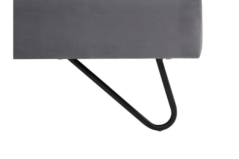 Lannion Dobbelt seng 160 | 200 cm - Grå - Møbler - Senge - Boxmadras & boxseng