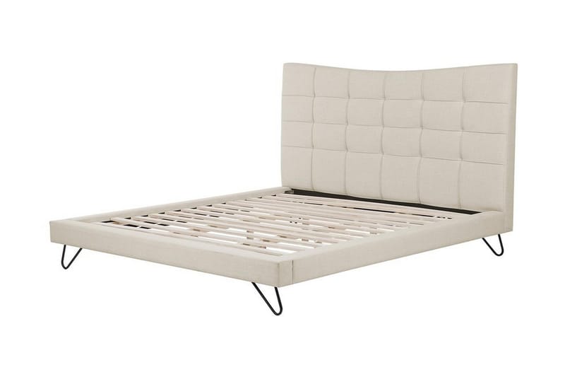 Lannion Dobbelt seng 180 | 200 cm - Beige - Møbler - Senge - Boxmadras & boxseng