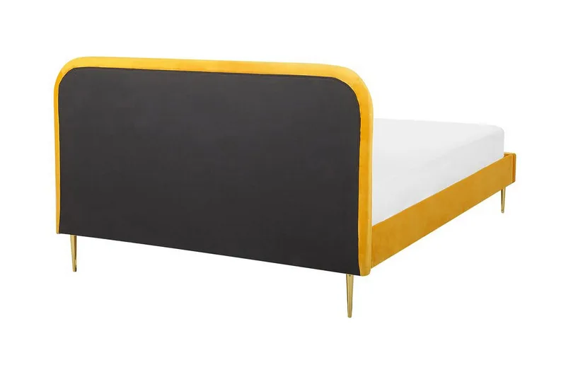 Larochelle Sengeramme 160x200 cm - Gul - Møbler - Senge - Boxmadras & boxseng