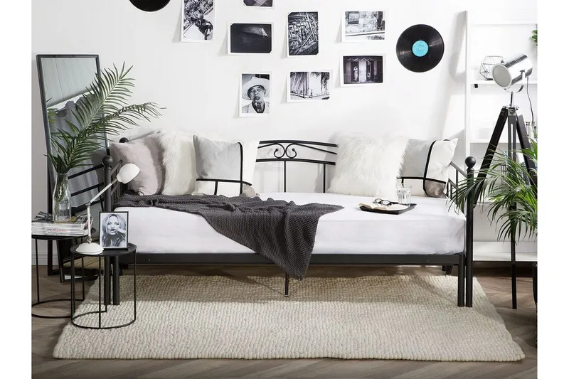 Lutebo Seng 160x200 cm - Sort - Møbler - Senge - Boxmadras & boxseng