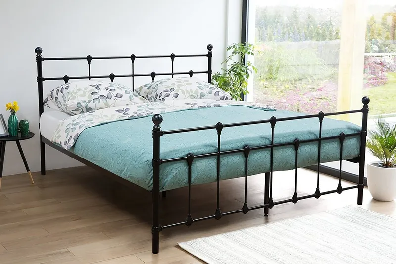 Lyn | Dobbelt seng 160 | 200 cm - Sort - Møbler - Senge - Boxmadras & boxseng