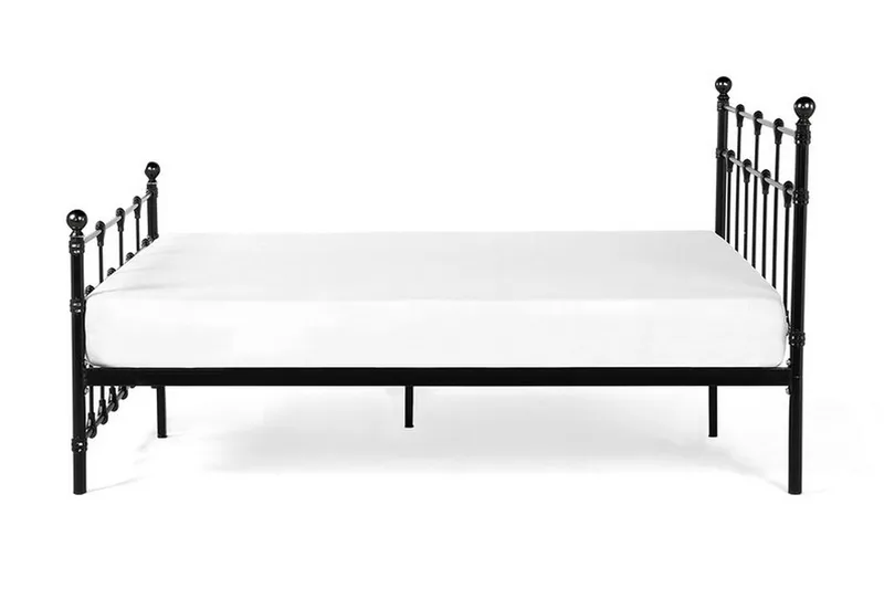 Lyn | Dobbelt seng 160 | 200 cm - Sort - Møbler - Senge - Boxmadras & boxseng