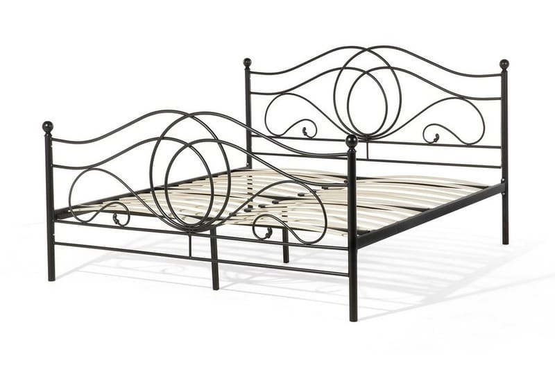 Lyra Dobbeltseng 160 | 200 cm - Sort - Møbler - Senge - Boxmadras & boxseng