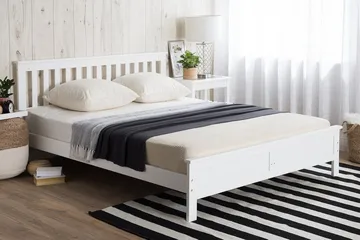 Mayenne Dobbelt seng 160 | 200 cm - Hvid - Møbler - Senge - Sengeramme & sengestel