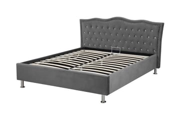 Metz Dobbelt seng 140 | 200 cm - Grå - Møbler - Senge - Sengeramme & sengestel