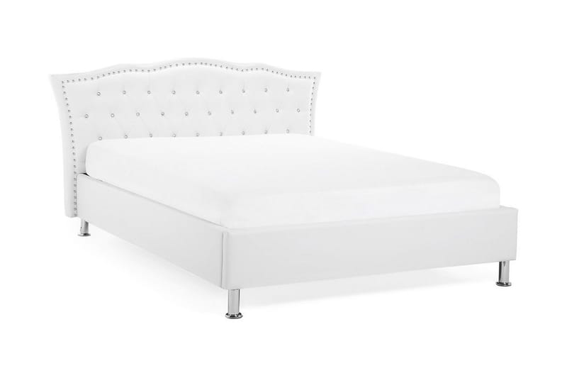 Metz Dobbelt seng 140 | 200 cm - Hvid - Møbler - Senge - Boxmadras & boxseng