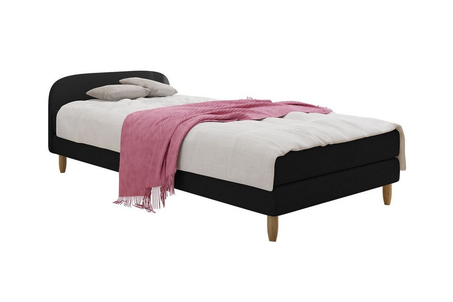 Midfeld Sengeramme 120x200 cm - Sort - Møbler - Senge - Boxmadras & boxseng