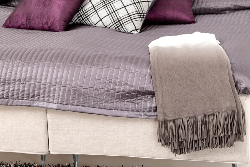 Night Komplet Sengepakke Boksseng 160x200 Fast Latex - Beige - Møbler - Senge - Komplet sengepakke