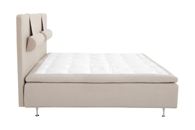 Night Komplet Sengepakke Boksseng 160x200 Fast Latex - Beige - Møbler - Senge - Komplet sengepakke