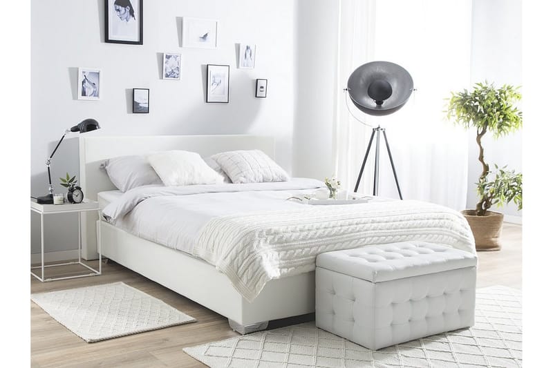 President pr. Dobbelt seng 160 | 200 cm, Hvid