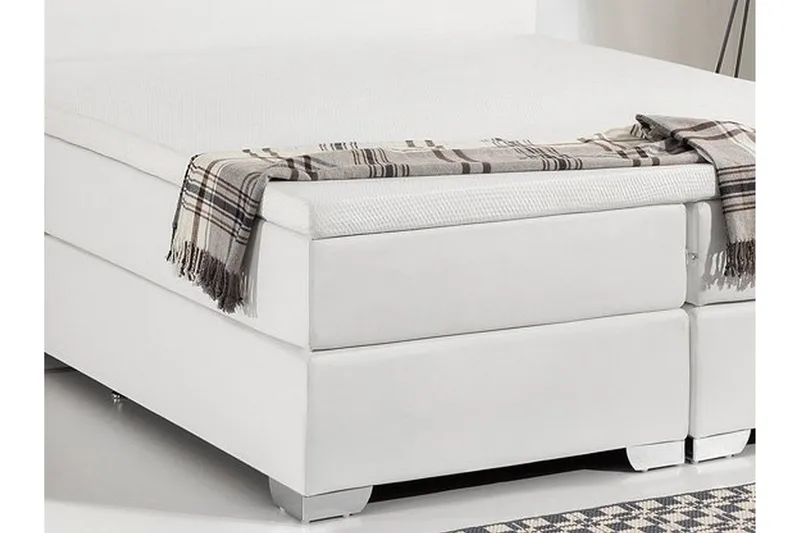 President pr. Dobbelt seng 160 | 200 cm - Hvid - Møbler - Senge - Sengeramme & sengestel