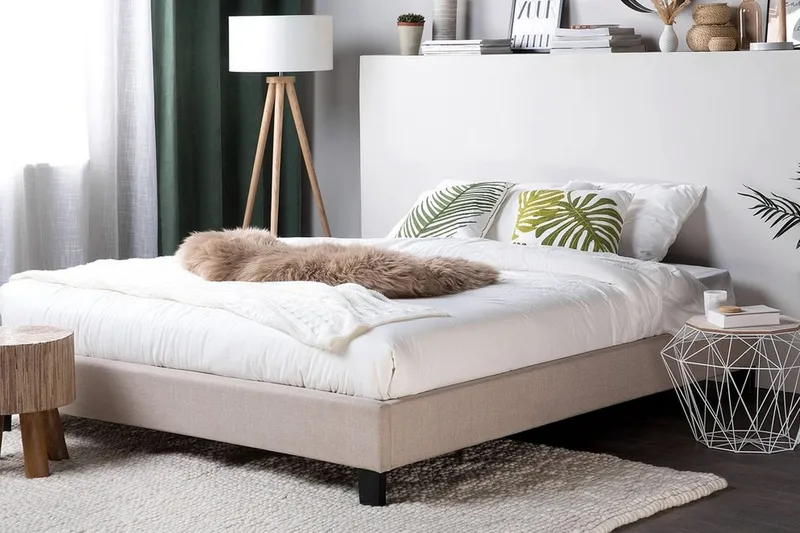 Roanne Dobbelt seng 180 | 200 cm - Beige - Møbler - Senge - Boxmadras & boxseng