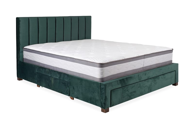 Seng GRACE med madras HARMONY DELUX 160x200cm - Møbler - Senge - Boxmadras & boxseng