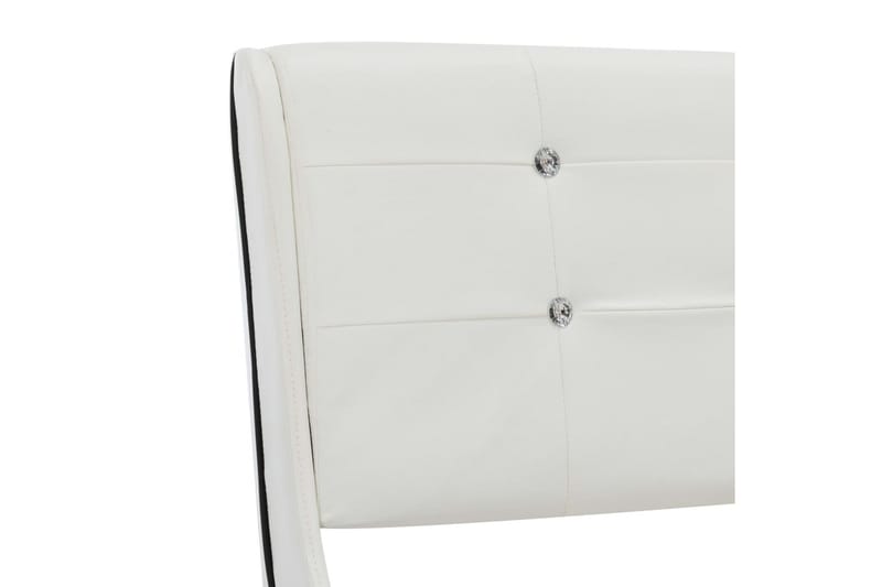 seng med madras 120 x 200 cm kunstlæder hvid - Komplet sengepakke - Boxmadras & boxseng