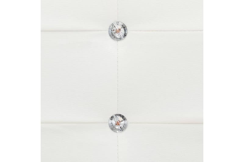 seng med madras 90 x 200 cm kunstlæder hvid - Komplet sengepakke - Boxmadras & boxseng