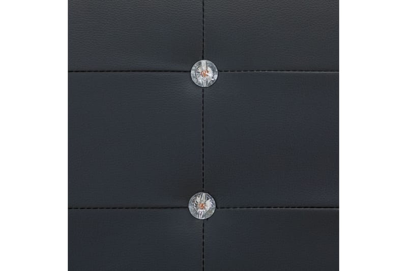 seng med madras i memoryskum 140 x 200 cm kunstlæder sort - Komplet sengepakke - Boxmadras & boxseng