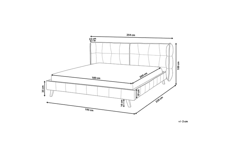 Senlis Dobbelt seng 180 | 200 cm - Grøn - Familieseng - Boxmadras & boxseng