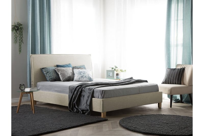Sennez Dobbelt seng 140 | 200 cm - Beige - Møbler - Senge - Boxmadras & boxseng