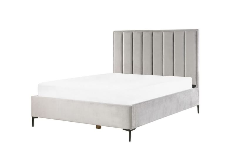 Sezanne Boksseng 160x200 cm - Velour/Grå - Møbler - Senge - Boxmadras & boxseng
