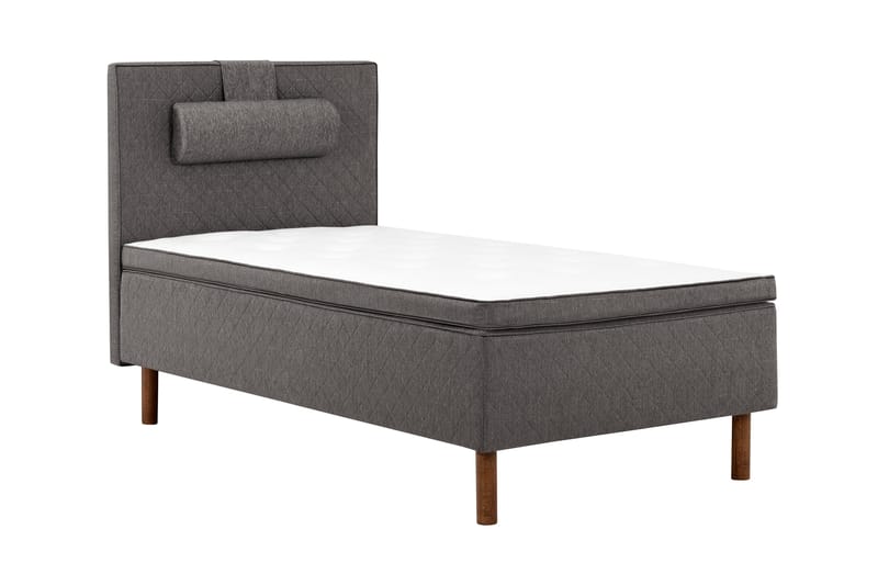 Sundborn boksseng 105x200 - Grå - Møbler - Senge - Komplet sengepakke