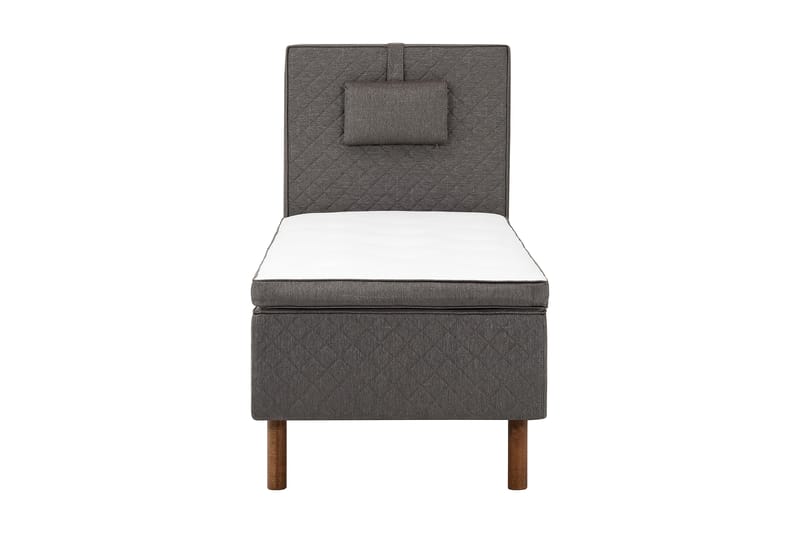 Sundborn Komplet Sengepakke Boksseng 80x200 Middelfast Latex - Grå - Møbler - Senge - Boxmadras & boxseng