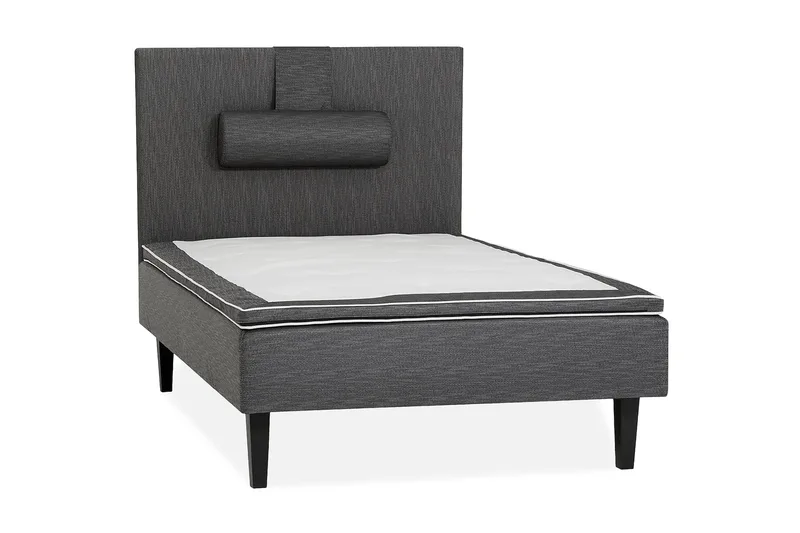 Viken Bas Rammel 120x200cm, Grå, Ben Valnød