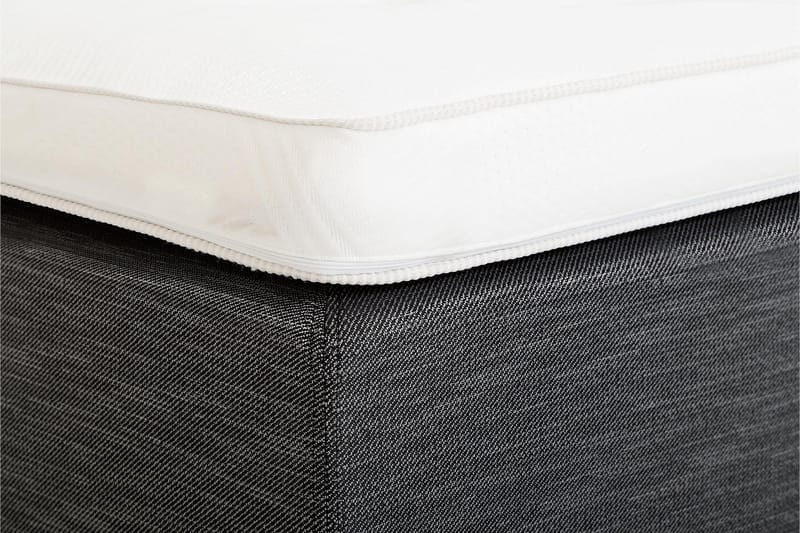 Viken Bas Rammel 120x200cm - Grå, Konade sorte ben - Møbler - Senge - Enkeltsenge