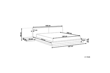 Zen Dobbeltseng 160 | 200 cm - Brun - Møbler - Senge - Sengeramme & sengestel