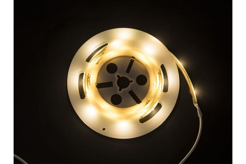 Zen Dobbeltseng 180x200 cm med Sengbord LED-belysning - Brun - Møbler - Senge - Boxmadras & boxseng