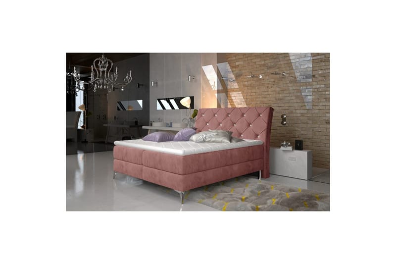 Boxmadras Eltap Adel, 180x200 cm, Kronos 29, Pink