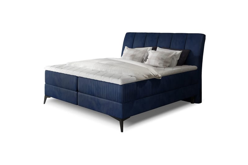 Boxmadras Eltap Aderito - 140x200 cm, Monolit 77, Monolit 77 Pasy 2, Blå - Møbler - Senge - Kontinentalsenge