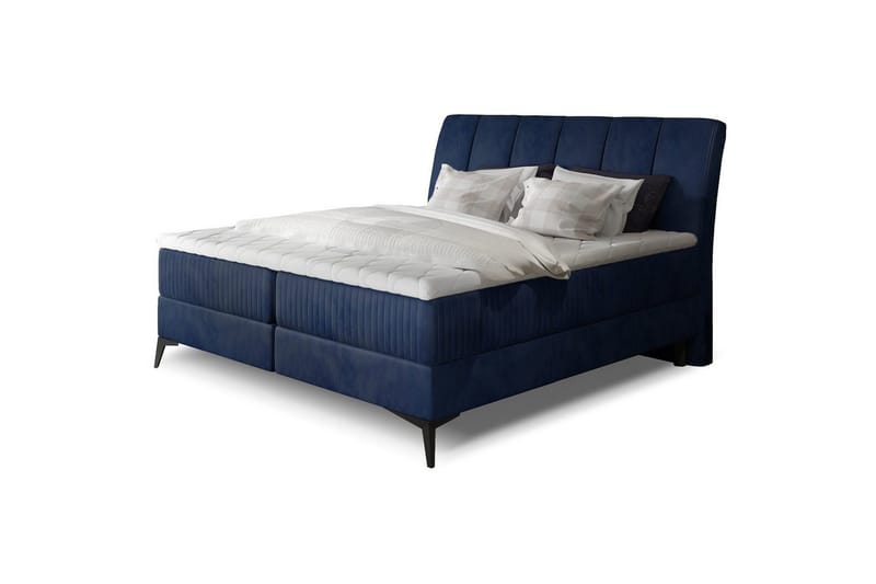 Boxmadras Eltap Aderito - 140x200 cm, Monolit 77, Monolit 77 Pasy 2, Blå - Møbler - Senge - Kontinentalsenge