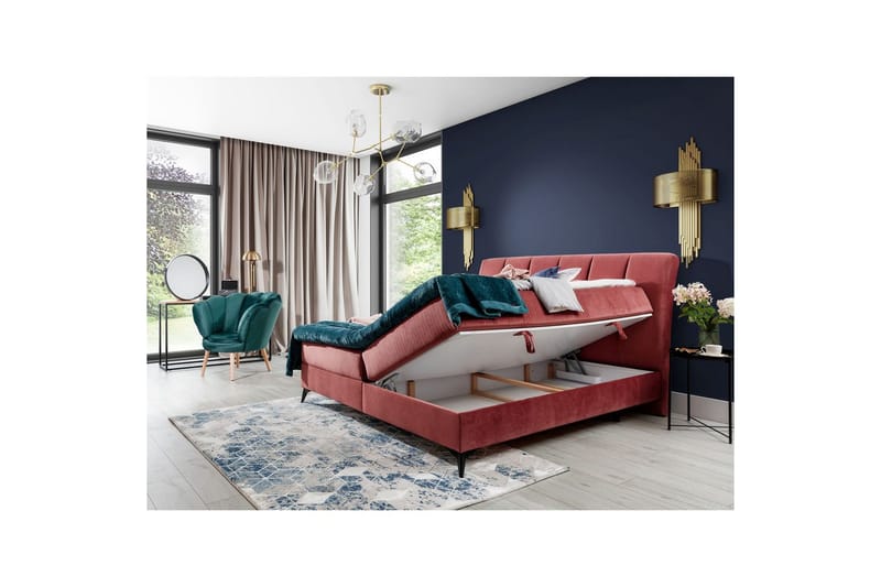 Boxmadras Eltap Aderito - 180x200 cm, Kronos 29, Kronos 29 Pasy 2, Pink - Møbler - Senge - Kontinentalsenge