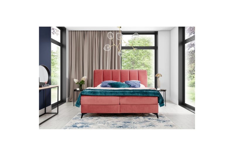 Boxmadras Eltap Aderito - 180x200 cm, Kronos 29, Kronos 29 Pasy 2, Pink - Møbler - Senge - Kontinentalsenge