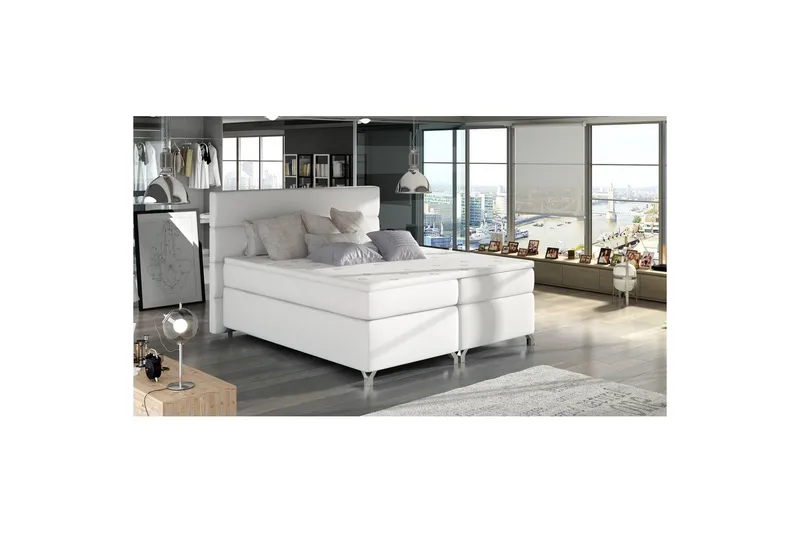 Boxmadras Eltap Amadeo - Soft 17, Hvid, 140x200 cm - Møbler - Senge - Komplet sengepakke