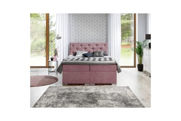 Boxmadras Eltap Balvin - 140x200 cm, Soro 61, Pink - Møbler - Senge - Kontinentalsenge