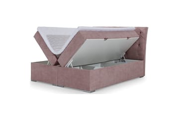 Boxmadras Eltap Balvin - 140x200 cm, Soro 61, Pink - Møbler - Senge - Kontinentalsenge
